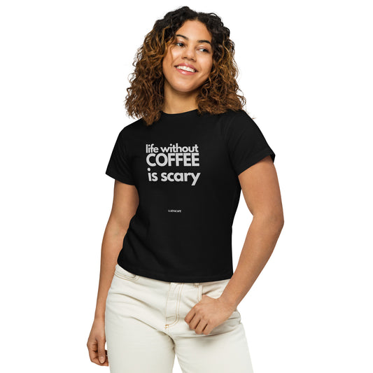 scared with no coffee. T-Shirt.